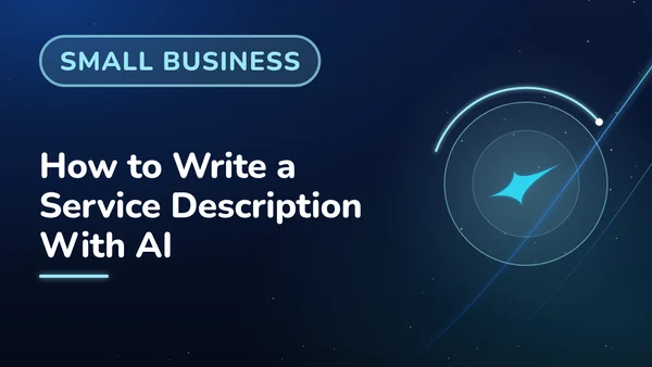How to Write a Service Description With AI