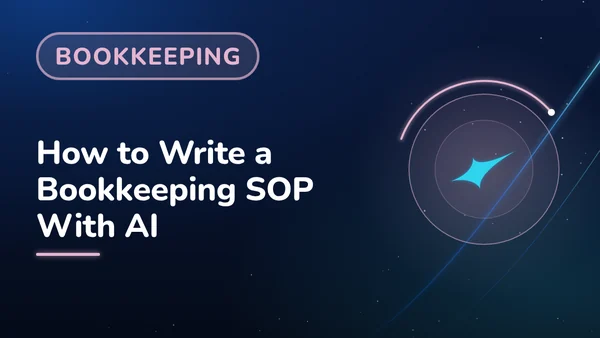 How to Write a Bookkeeping SOP With AI
